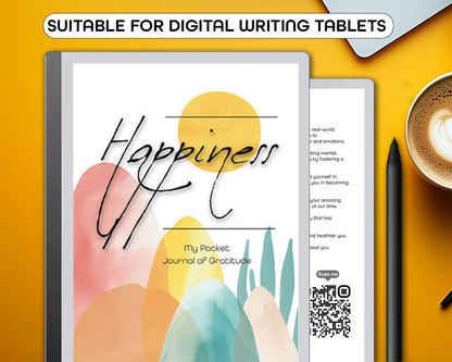 Happiness - Digital Pocket Journal of Gratitude - Mountain